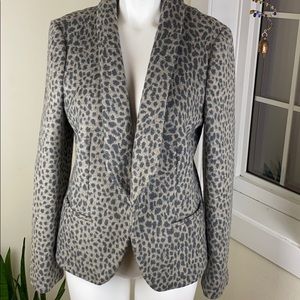 Ann Taylor LOFT Leopard Cheetah Blazer